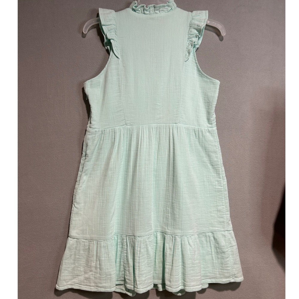 Vineyard Vines Mint Green Ruffled Mini Dress - Picture 3 of 9